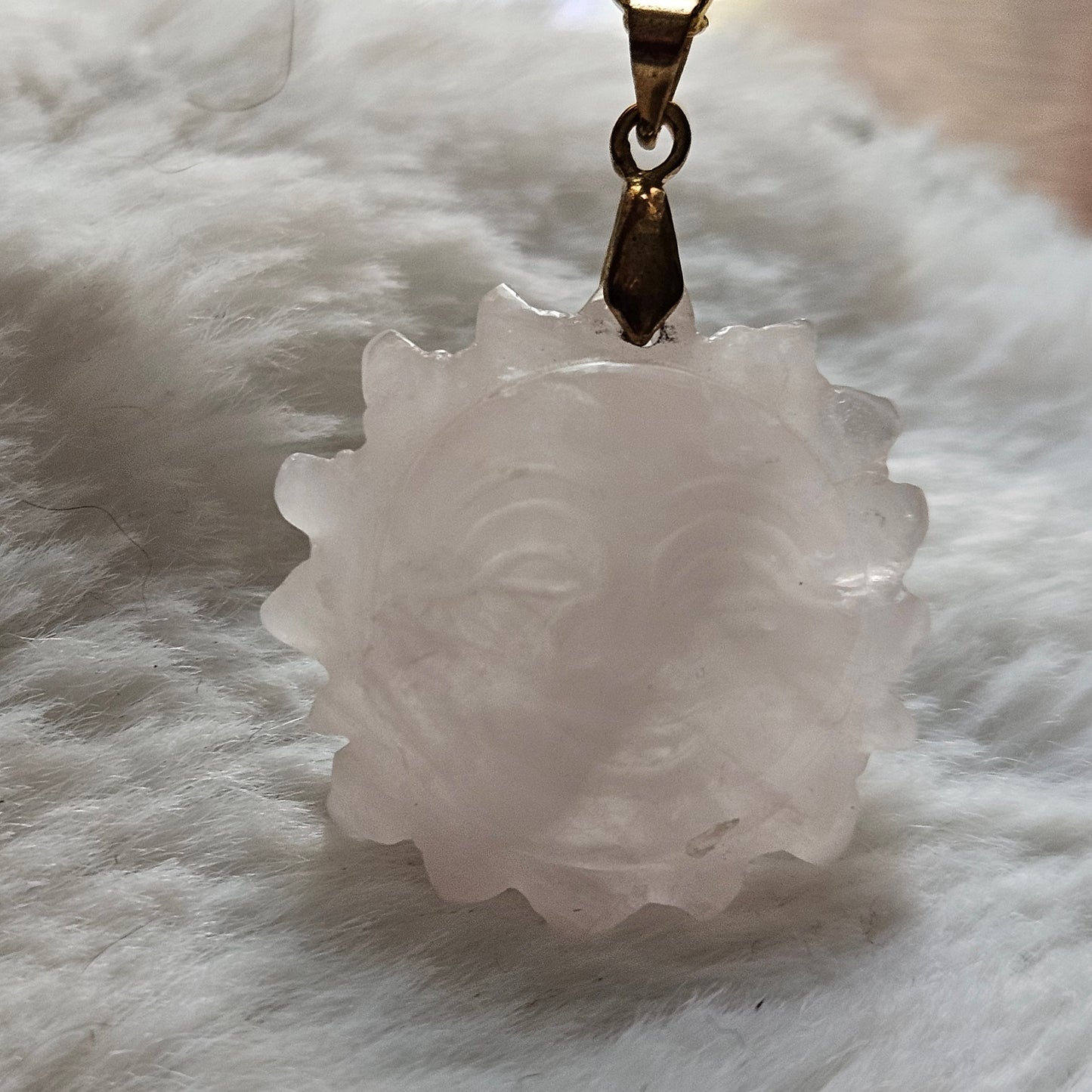 Rose Quartz Sun Necklace