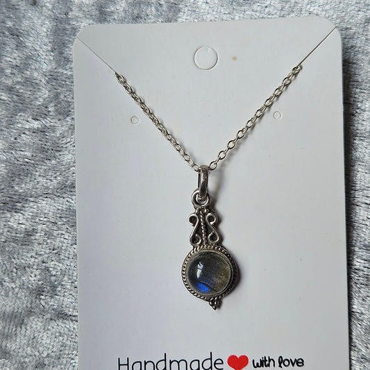 Sterling Silver Labradorite Necklace