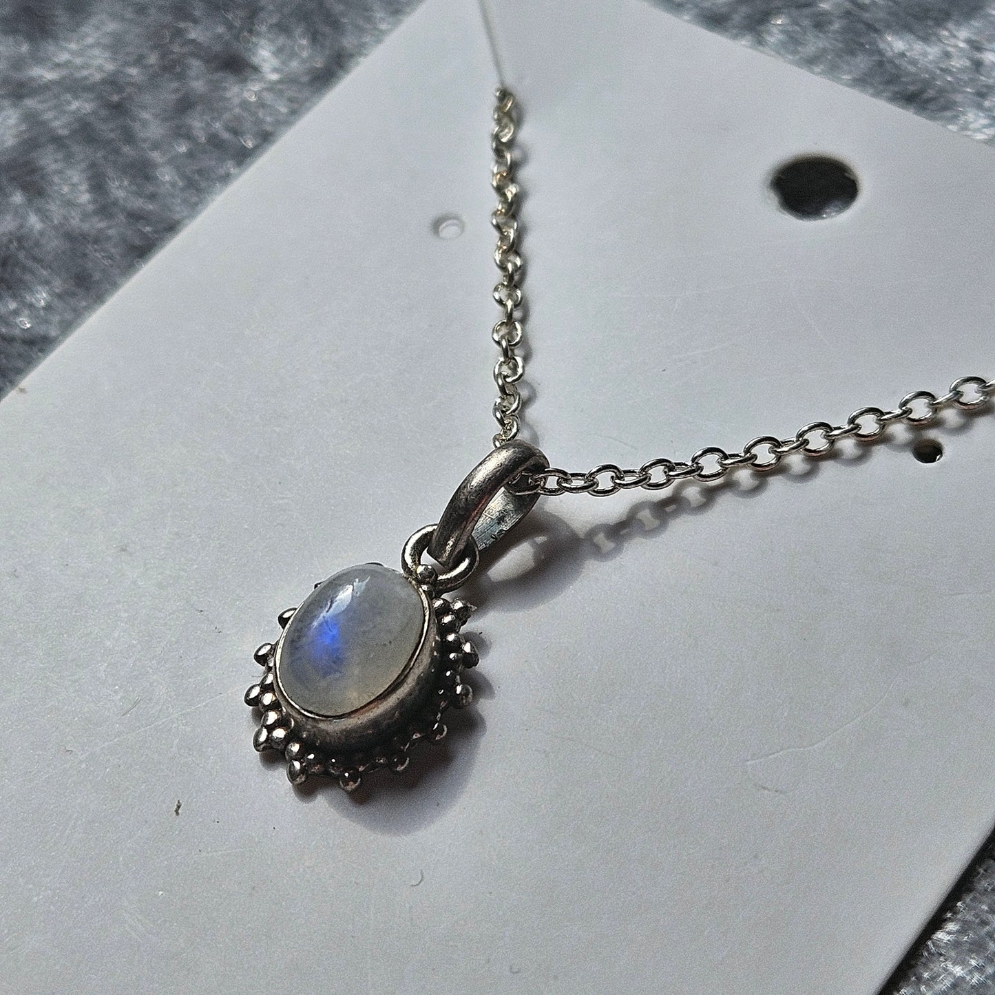 Sterling Silver Moonstone Necklace