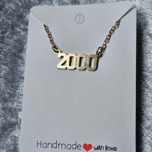 Gold '2000' Necklace