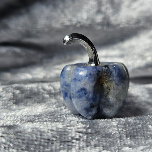 Sodalite Pumpkin Mini Carving