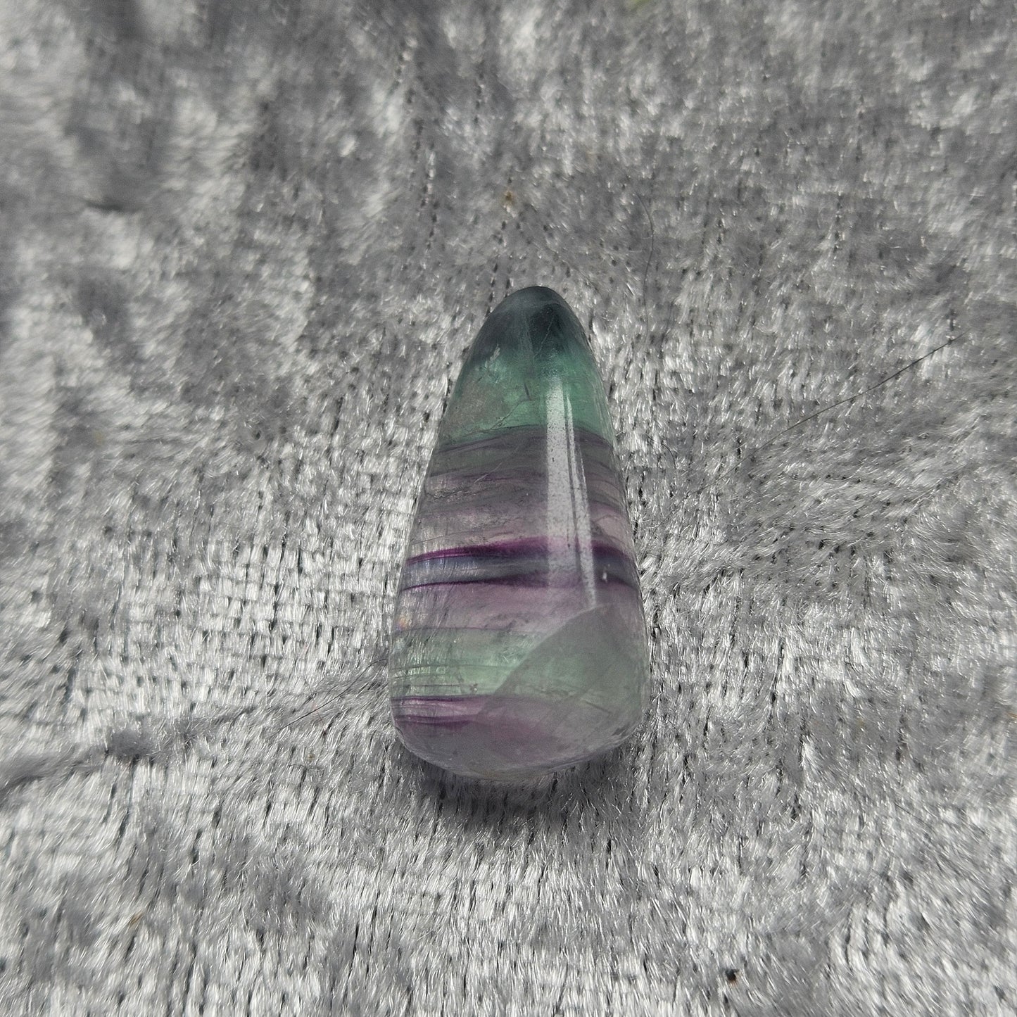 Striped Rainbow Fluorite Tumble Stone