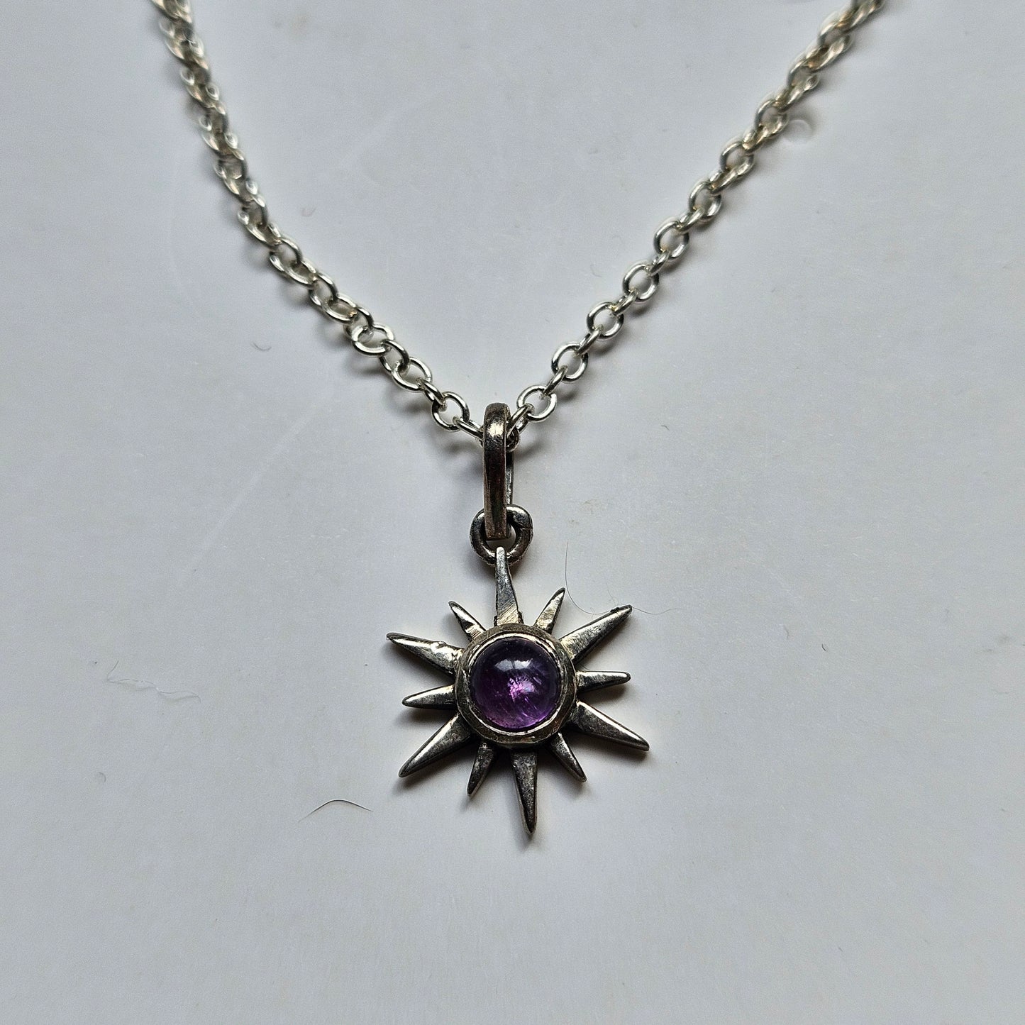 Sterling Silver Amethyst Necklace