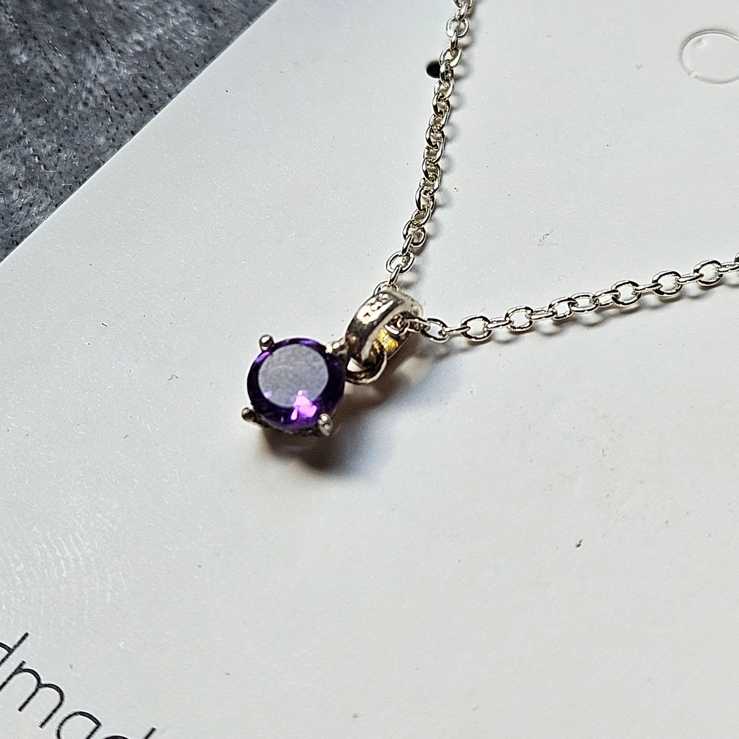 Sterling Silver Amethyst Necklace