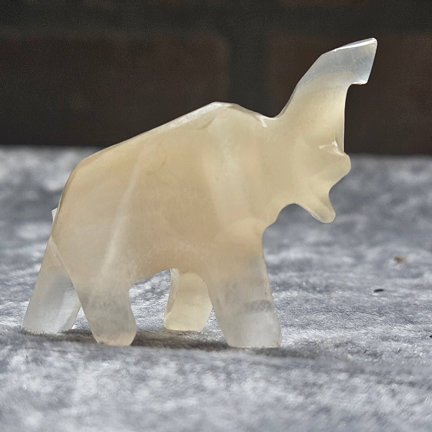 Vintage Marble Onyx Elephant