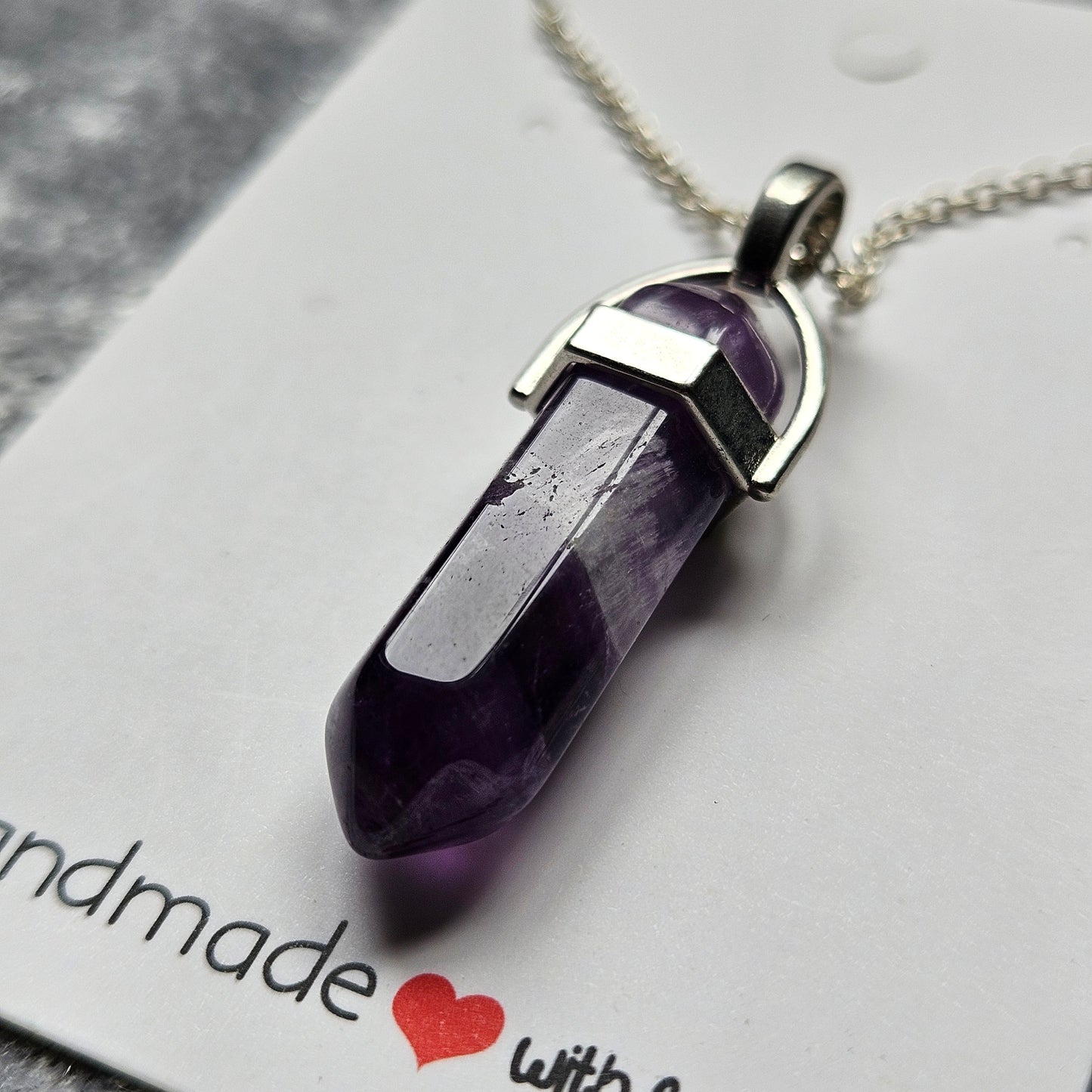Amethyst Sterling Silver Necklace