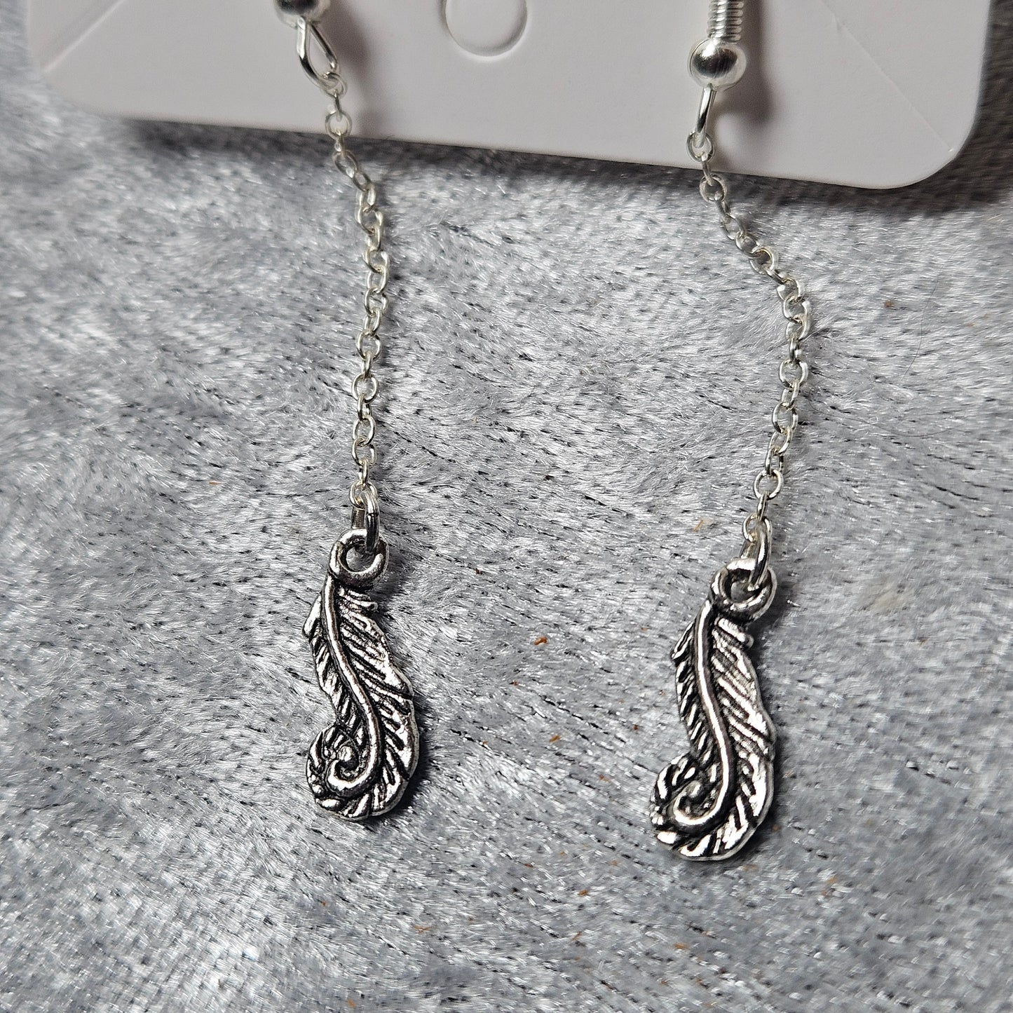Dangly Feather Earrings
