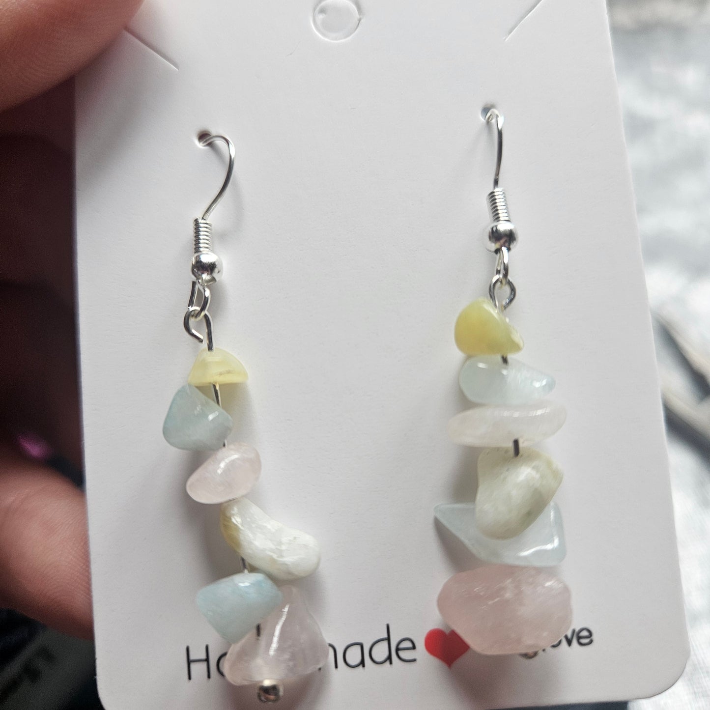 Morganite Drop Earrings