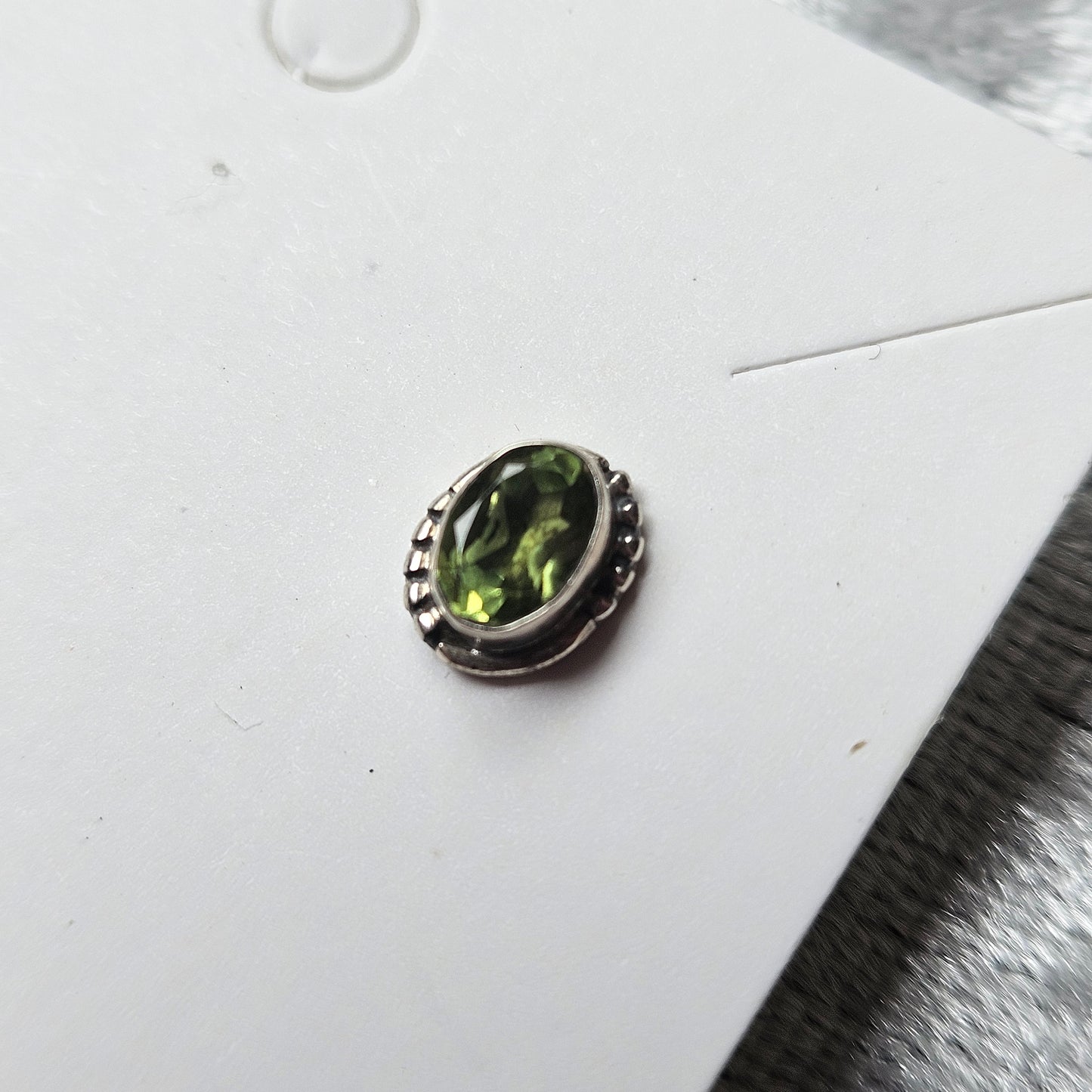 Sterling Silver Peridot Studs