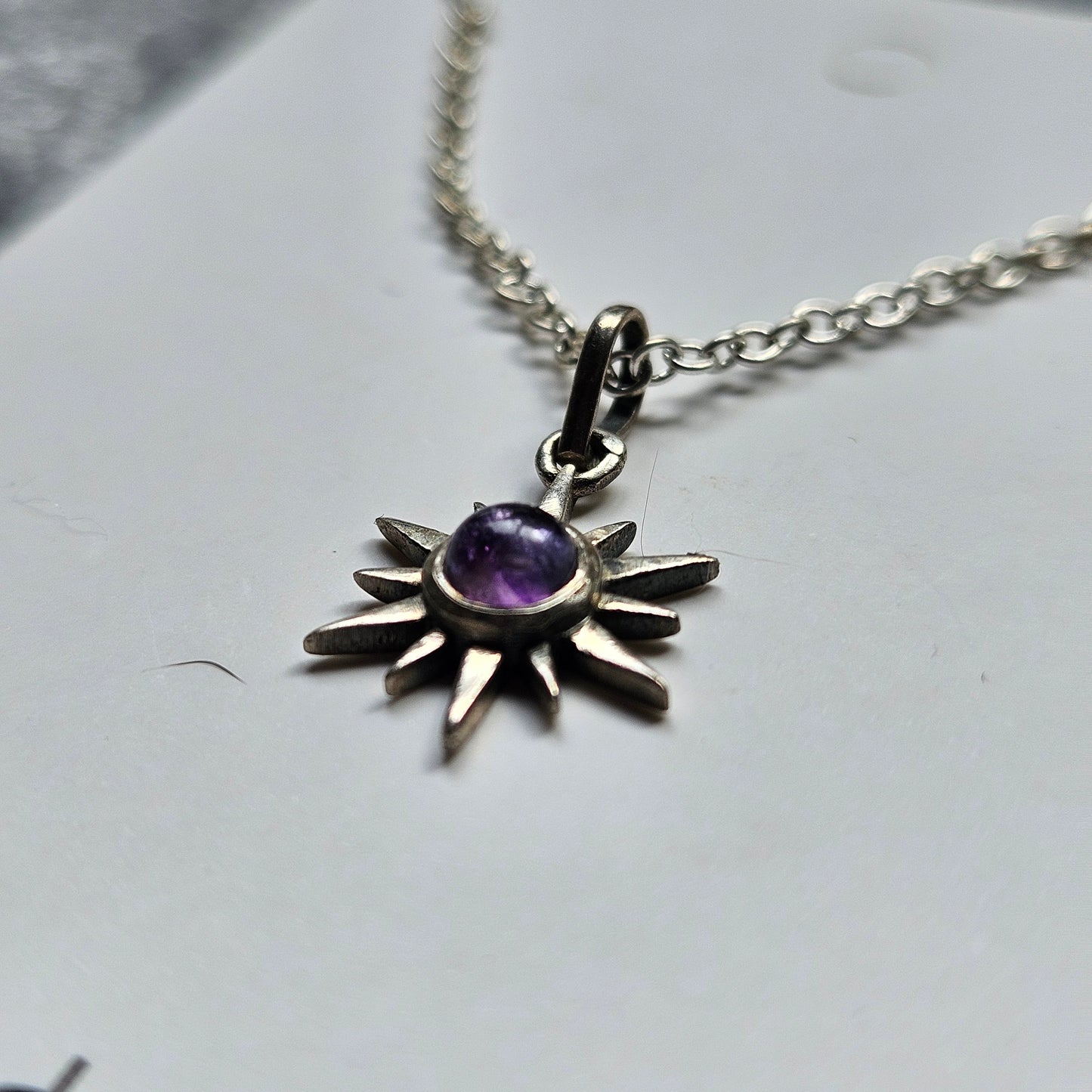 Sterling Silver Amethyst Necklace