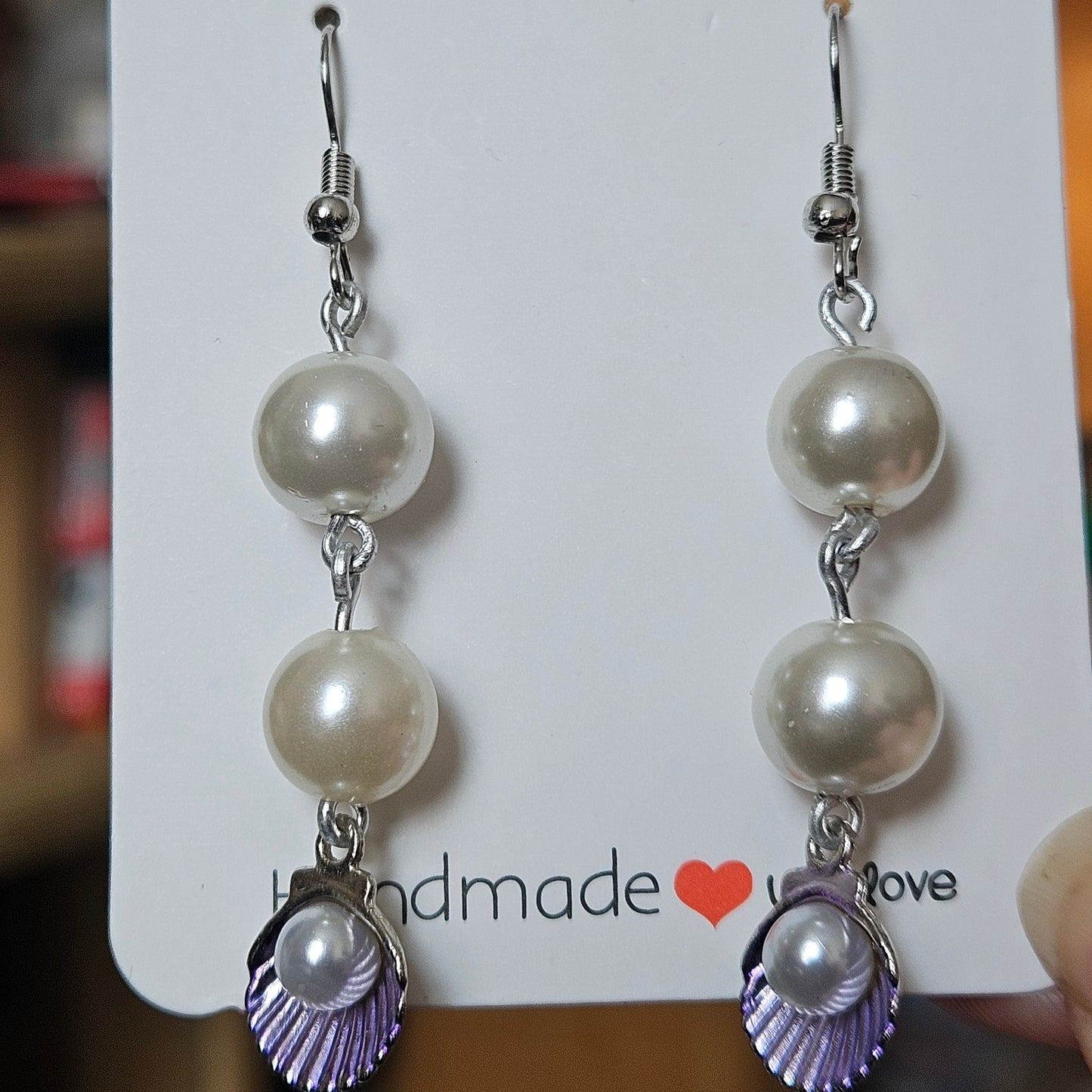 Pearl and Shell earrings