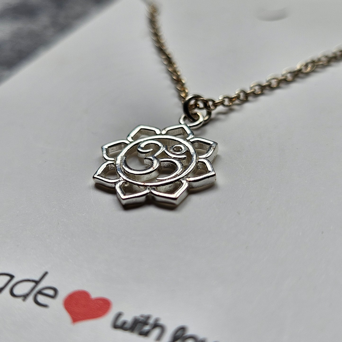 Sterling Silver Om Symbol