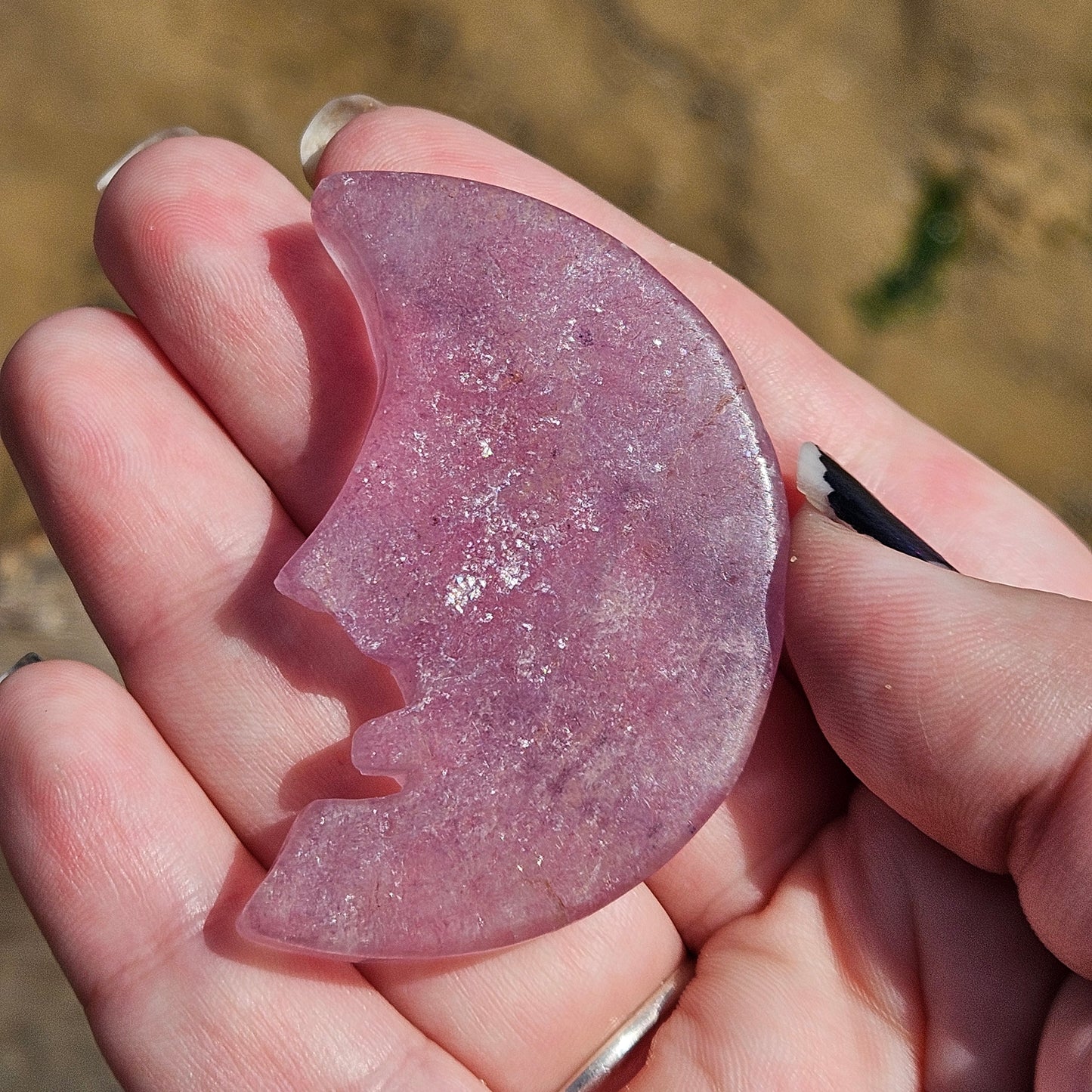 Fluorite Moon Face