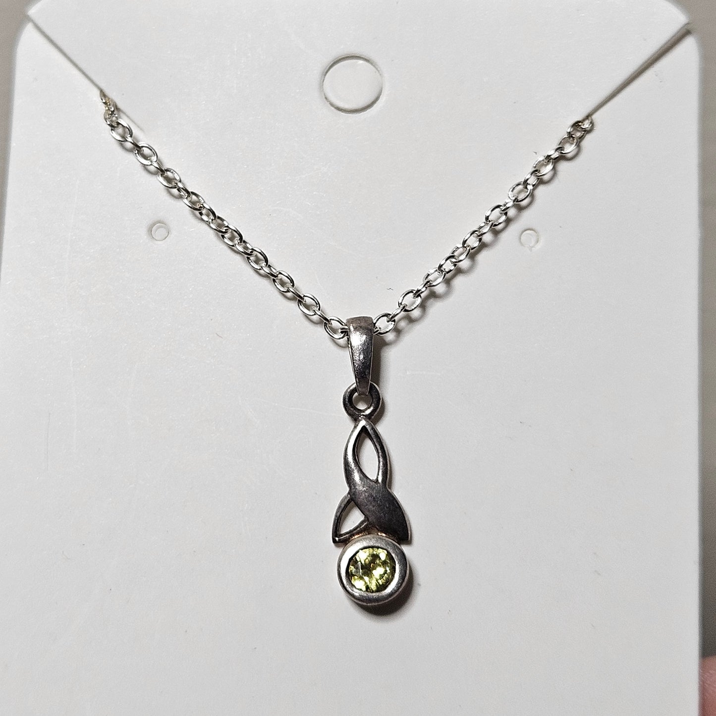 Sterling Silver Peridot Necklace