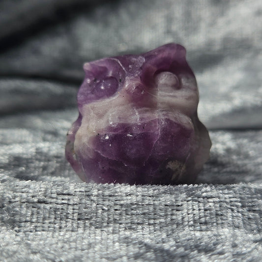 Lepidolite Owl Figurine
