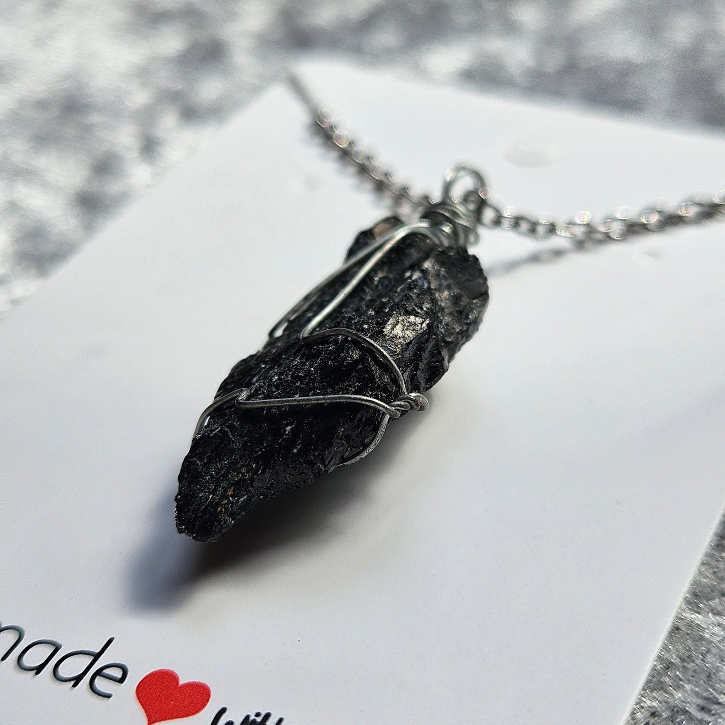 Raw Tourmaline Necklace