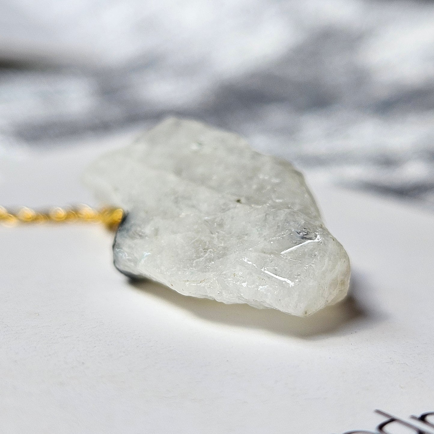 Aura Coated Quartz Necklace