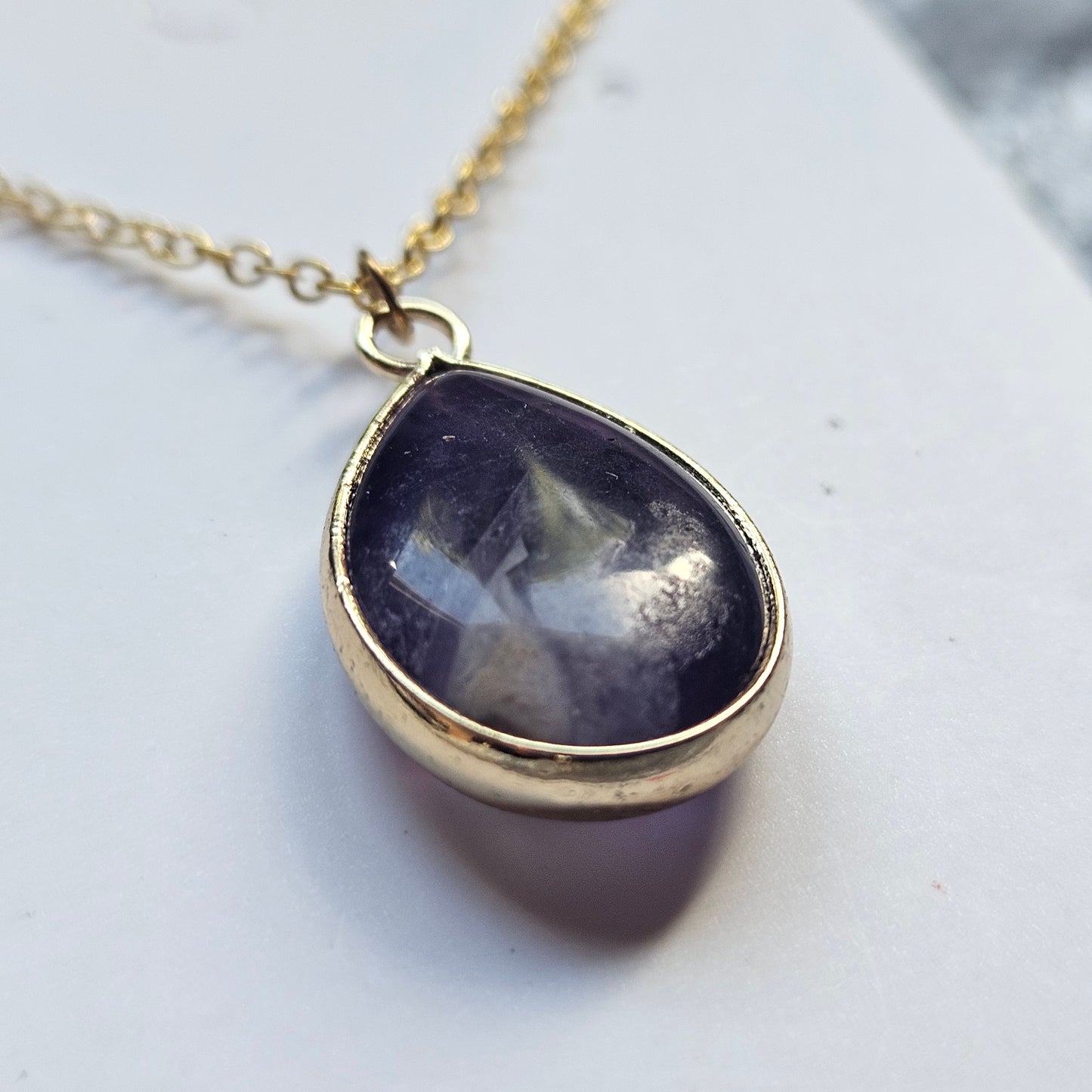 Amethyst Gold Necklace