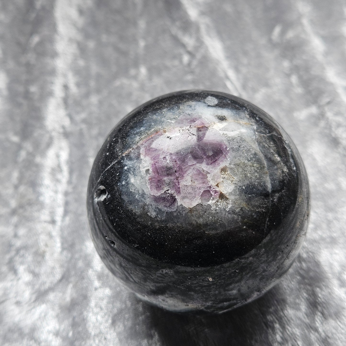 Fluorite in Spharelite Sphere