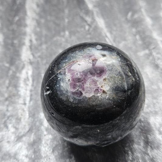 Fluorite in Spharelite Sphere