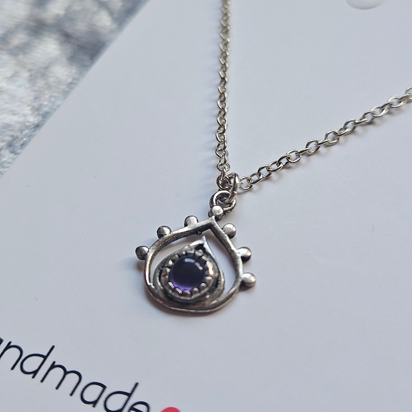 Sterling Silver Amethyst Necklace