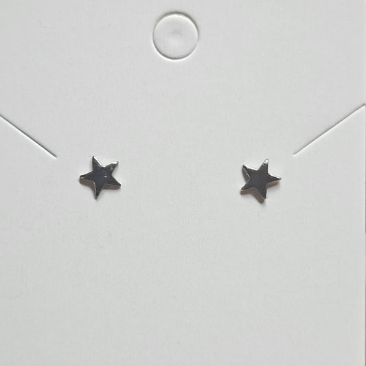 Sterling Silver Star Studs
