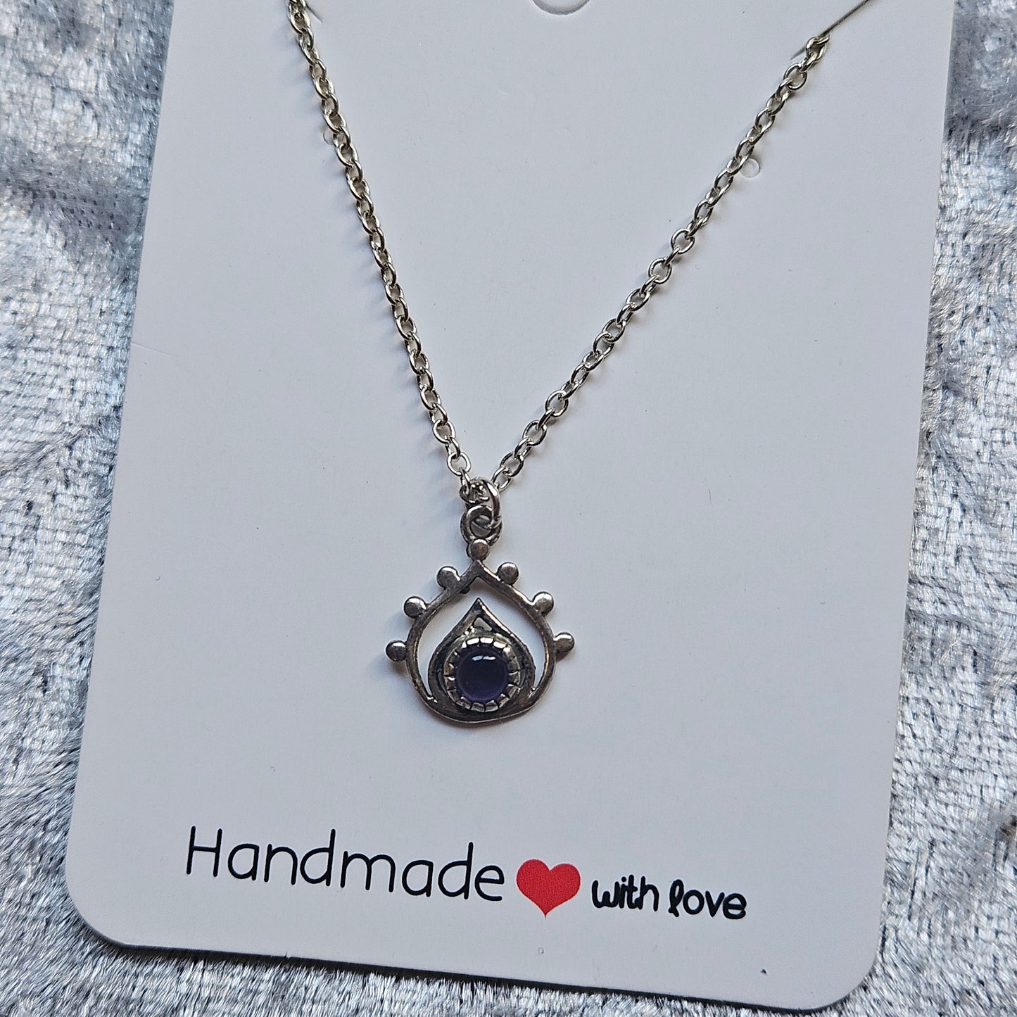 Sterling Silver Amethyst Necklace