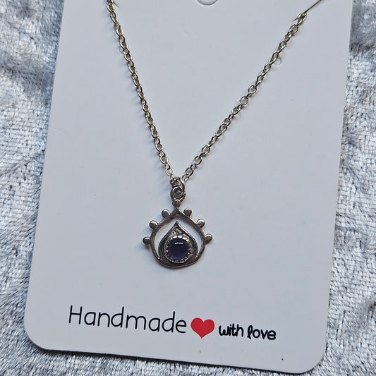 Sterling Silver Amethyst Necklace