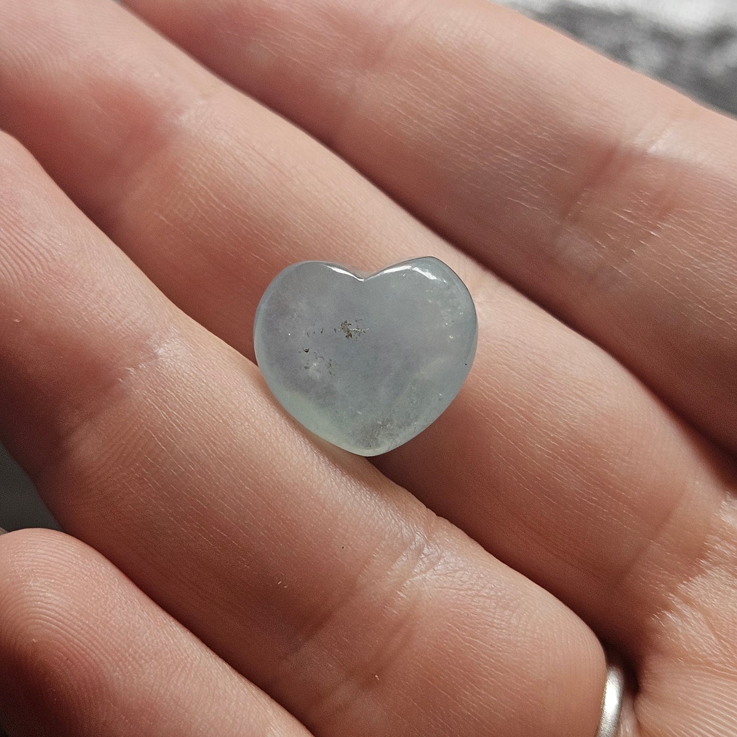 Tiny Aquamarine Heart
