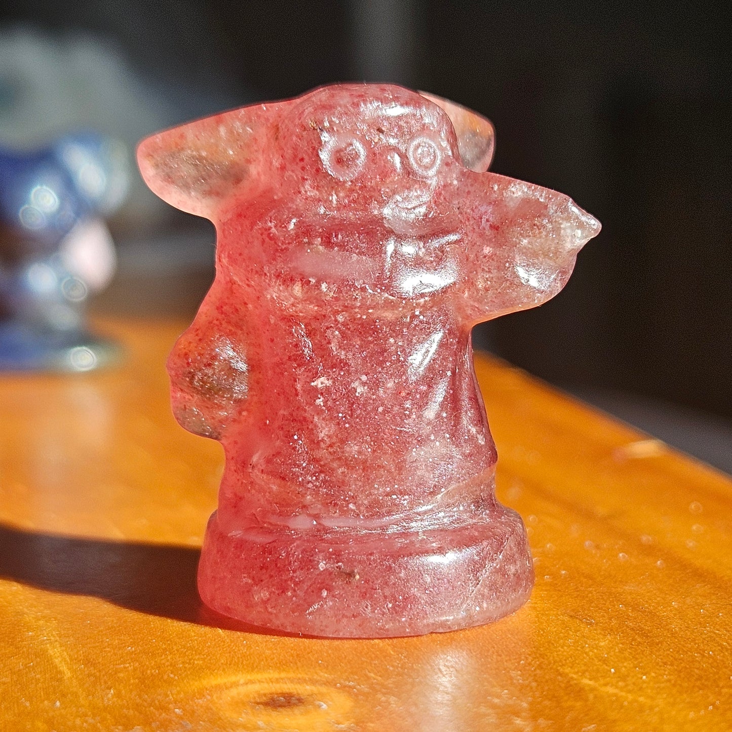 Strawberry Quartz Yoda