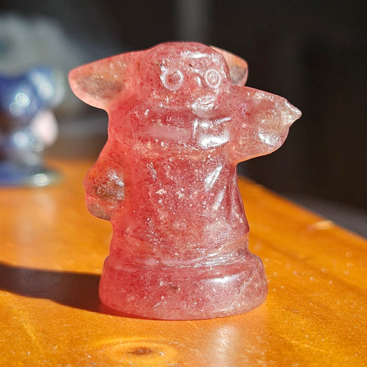 Strawberry Quartz Yoda