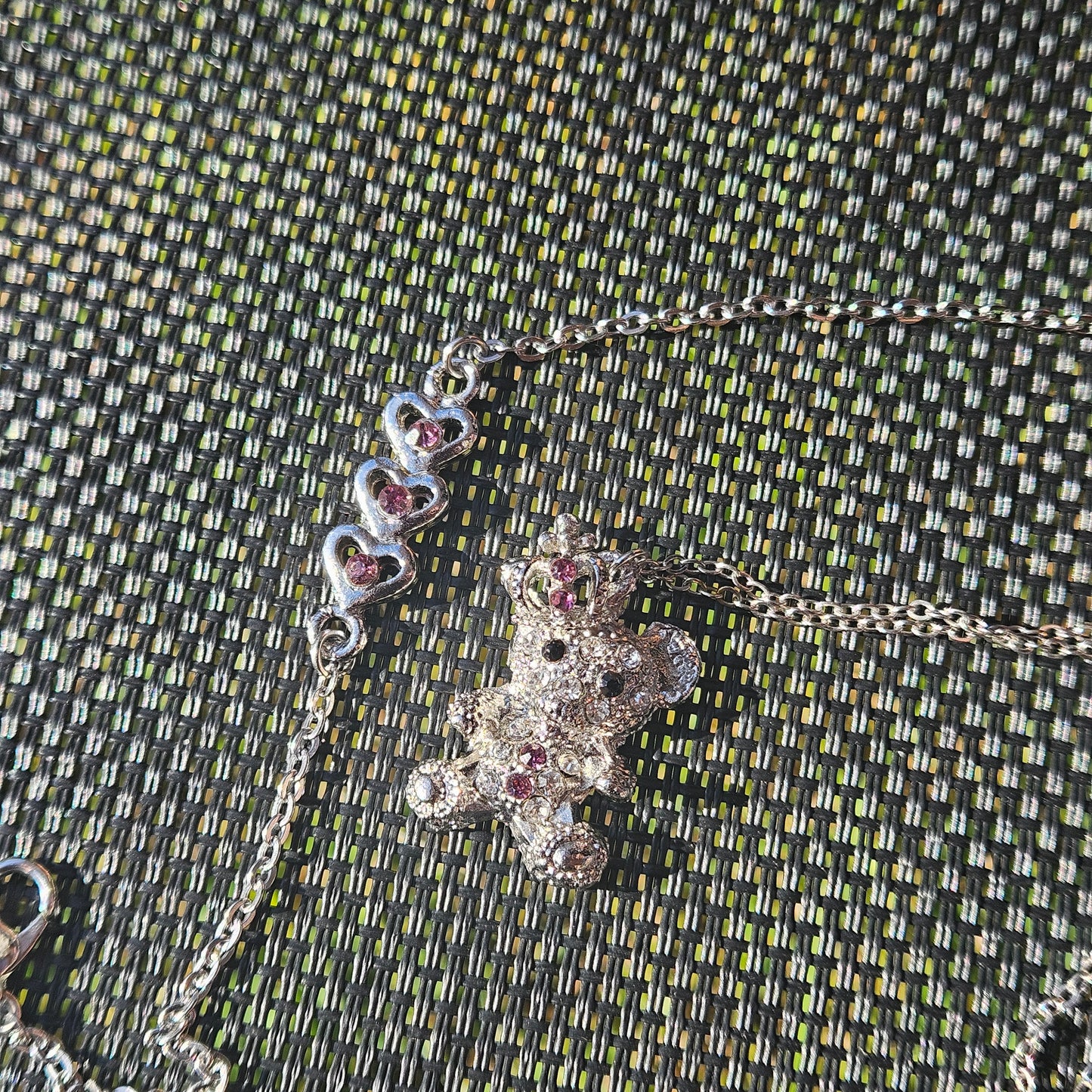 Pink Bracelet and Necklace Set