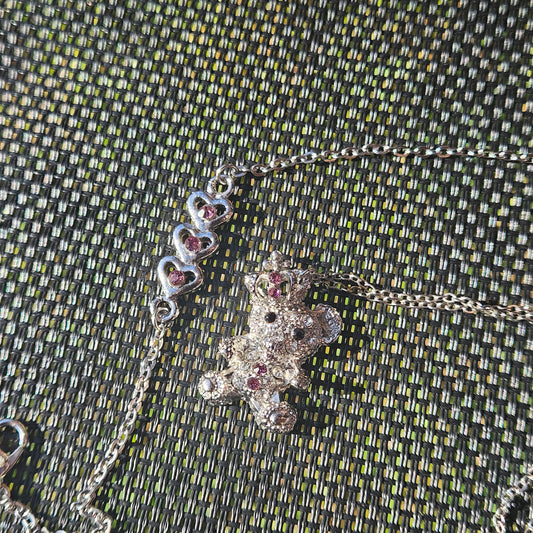 Pink Bracelet and Necklace Set