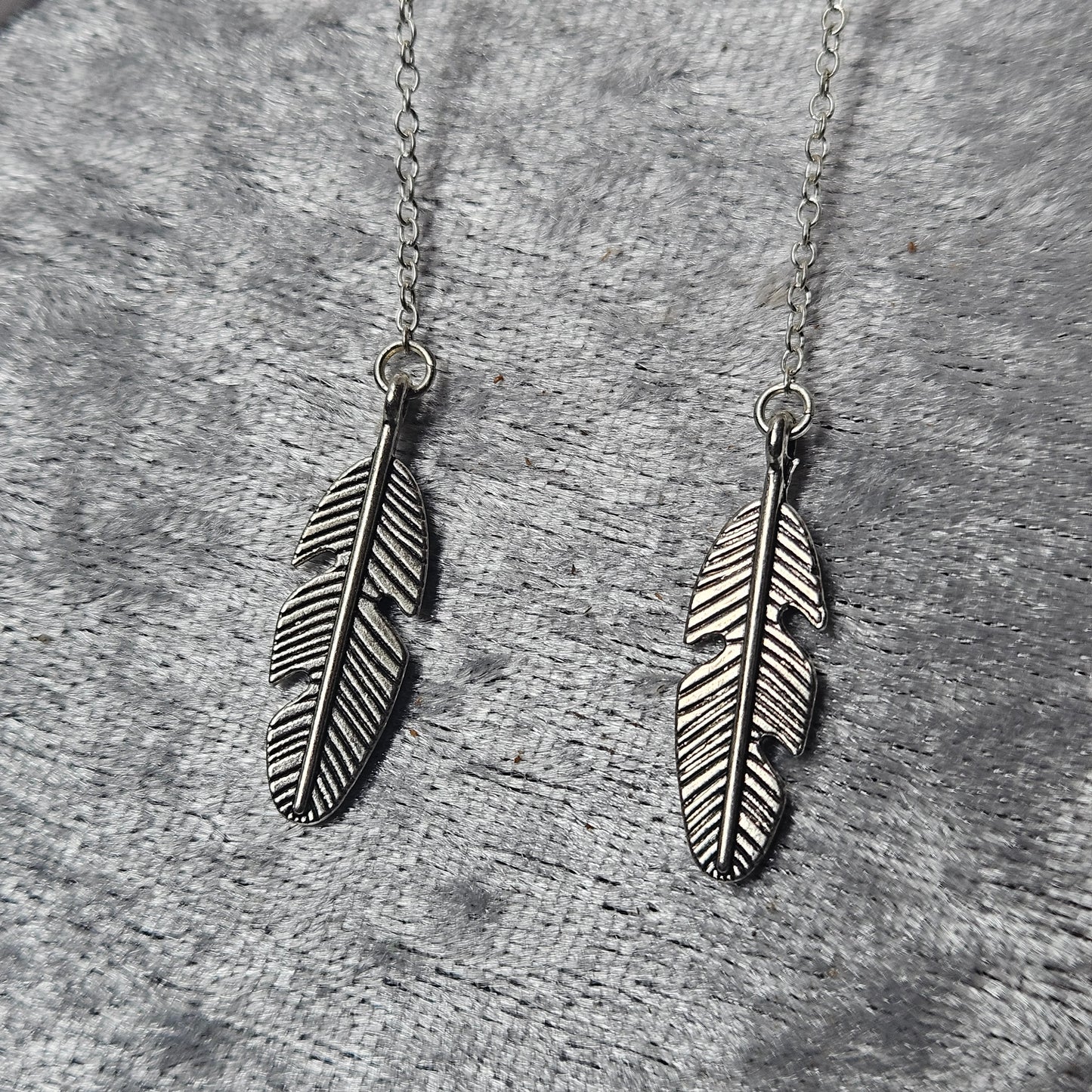 Dangly Feather Earrings