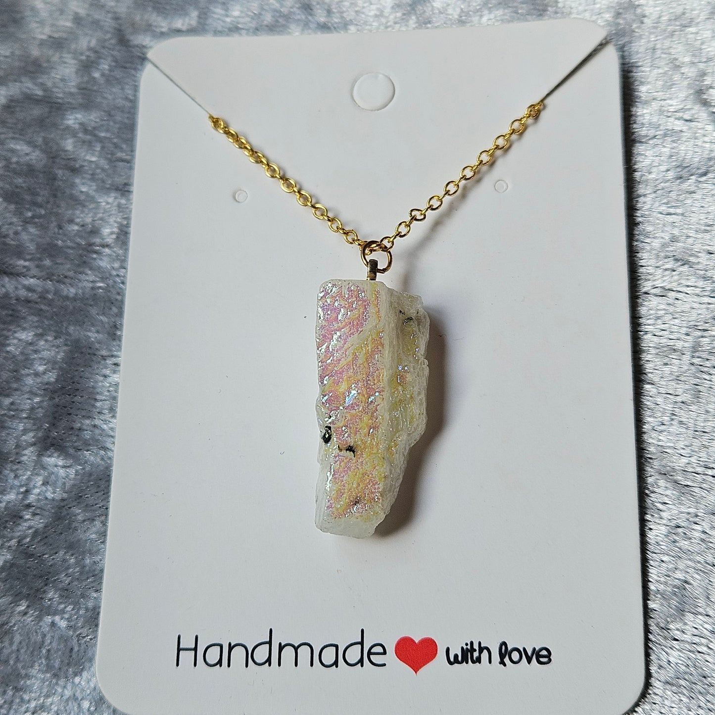 Aura Coated Citrine Necklace