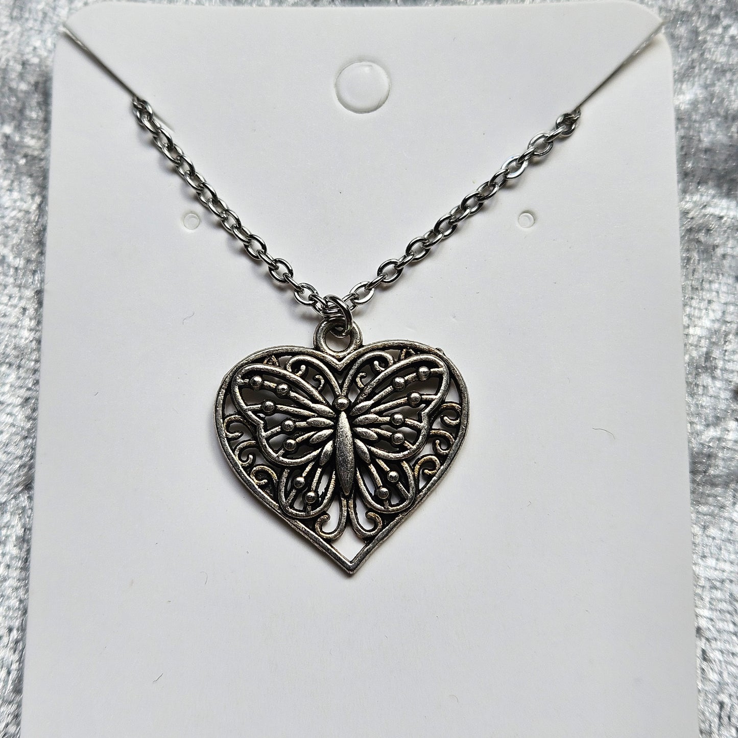 Butterfly Heart Necklace