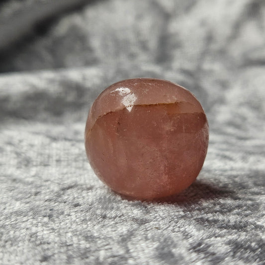 Rose Quartz Tumble with Golden Healer Inclusions