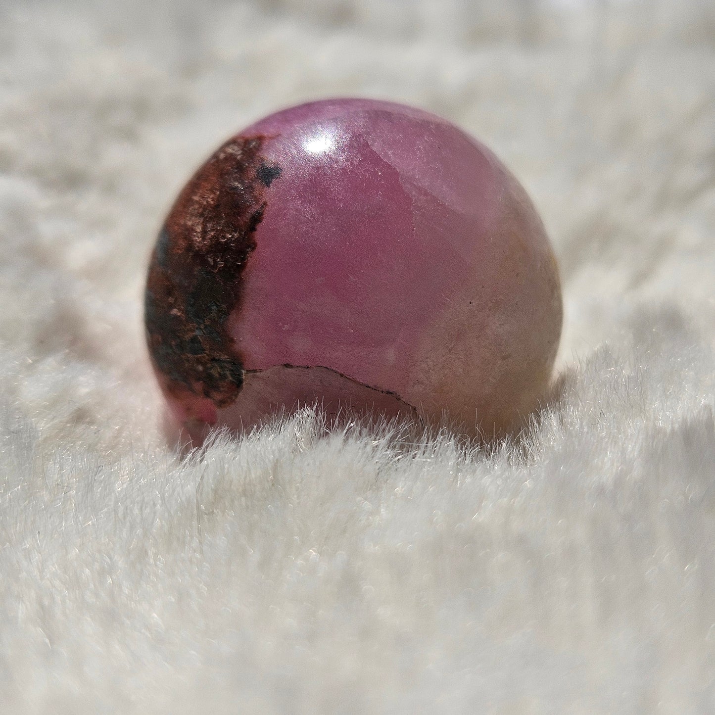 Pink Aragonite Sphere
