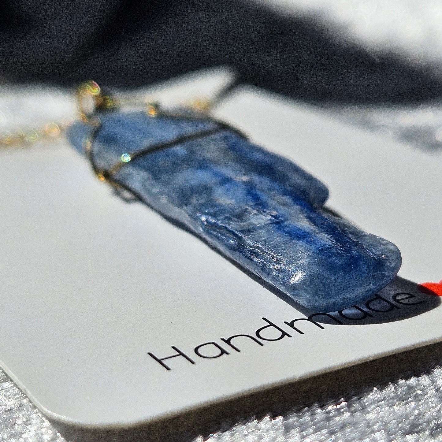 Wire Wrapped Kyanite Necklace