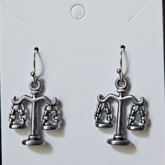 Scales of Justice Earrings